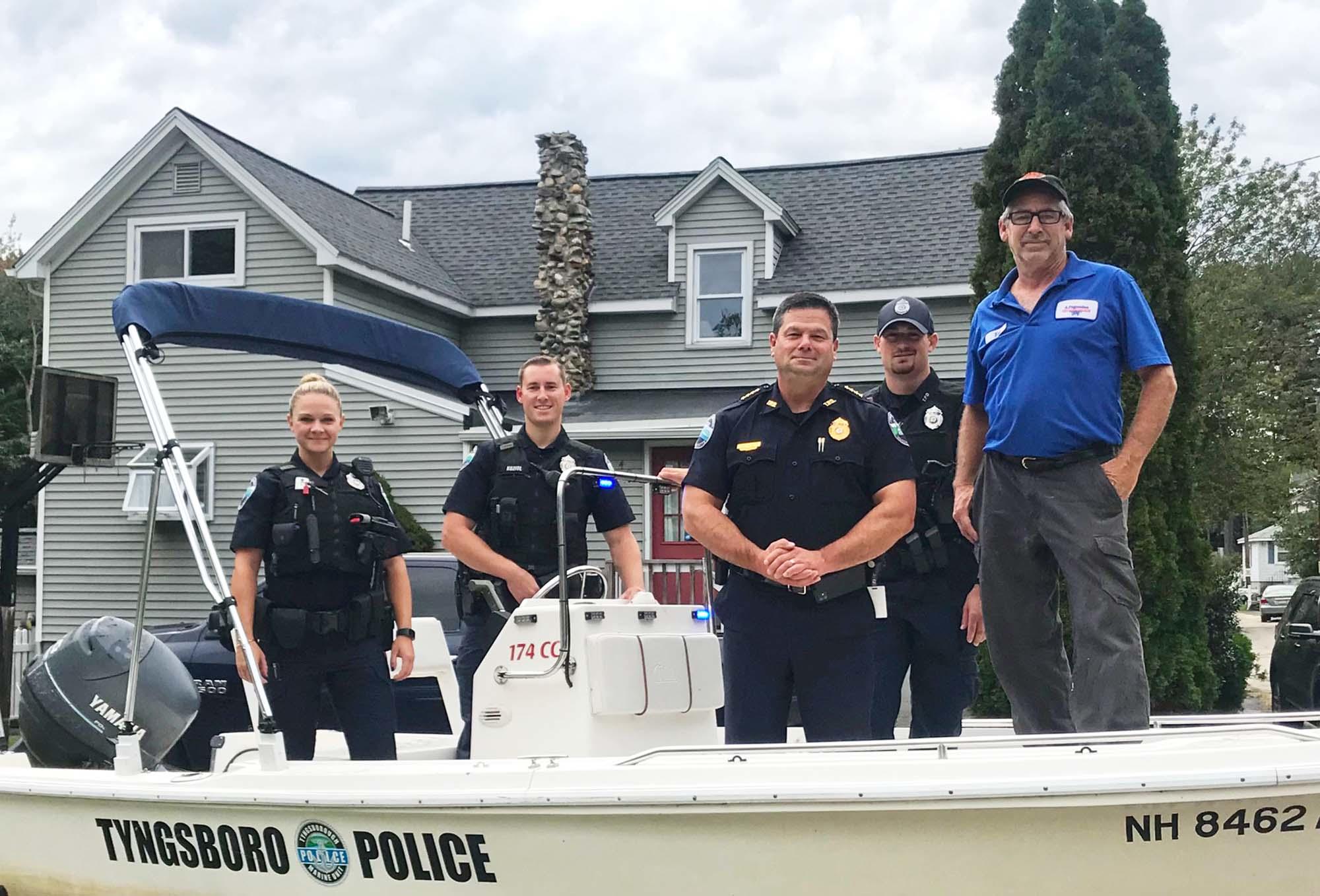 Tyngsborough Police Department Works With Community Donated Boat To