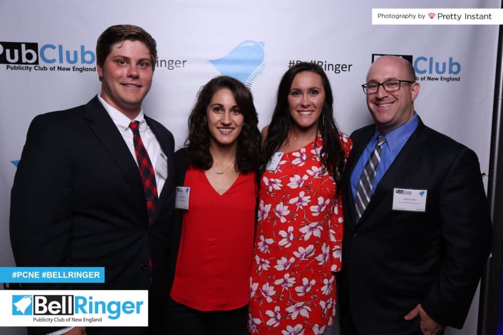 Jordan Mayblum, Jessica Sacco, Chelsea Curley, and John Guilfoil attended the 49th Annual Bell Ringer Awards. (Courtesy Photo/Pretty Instant)