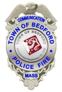 Bedford Police Dispatch Badge silver