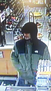 North Reading Police believe the man pictured here is MICHAEL TALLINI, AGE 32, OF NORTH READING and that he allegedly robbed a gas station Sunday evening. (North Reading Police/Courtesy Photo)