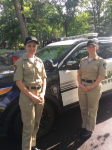 Officers Andrea Locke (right) and Jennifer Gilson were selected to join the Manchester-by-the-Sea Police Department after they finished first and second in an open and competitive exam process administered by Police Exam Solutions, Inc.
