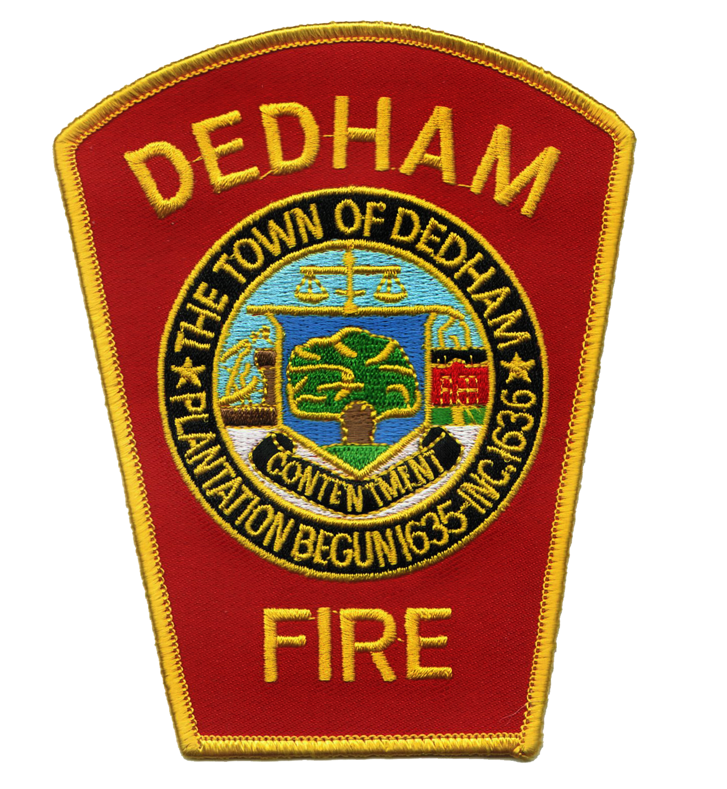 Dedham Fire Department Patch (JGPR)
