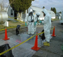 Law enforcement officers at the Clandestine Laboratory Tactical Training School (DEA Photo)