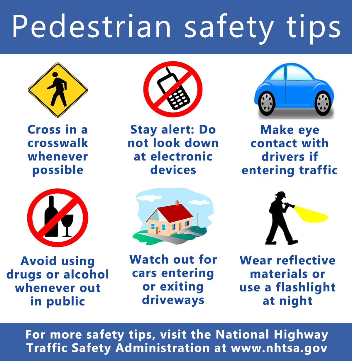 11 Walking Safety Rules of the Road