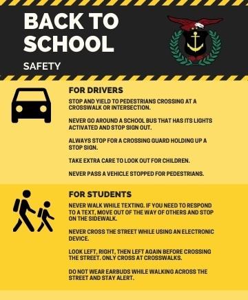 LIST: Back-to-school safety tips, rules of the road