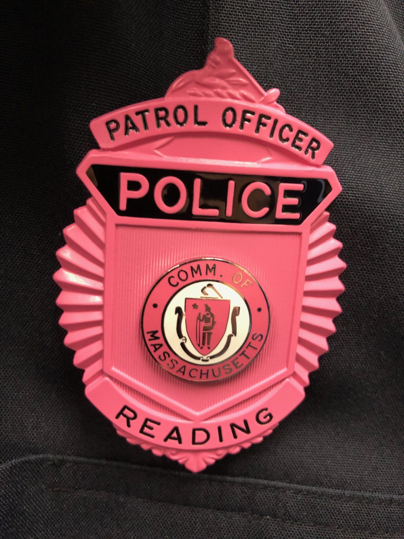 Reading Police To Wear Pink Badges, Sell Pink Patches Next Month To ...