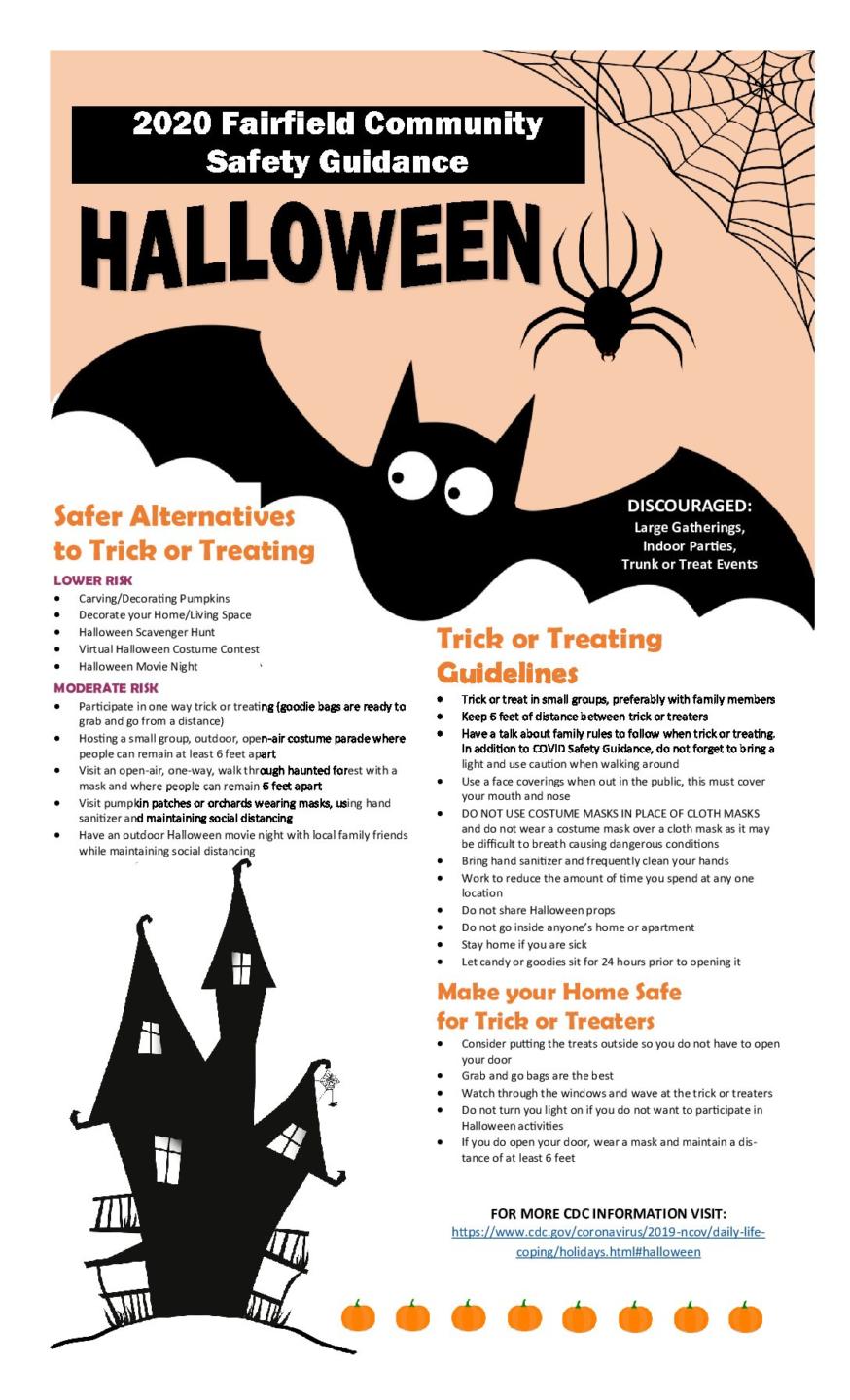 Fairfield Police Department Shares Guidance For A Safe Halloween