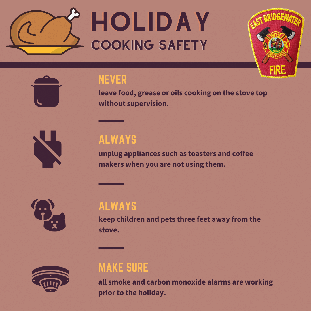 East Bridgewater Fire Department Shares Holiday Cooking Safety Tips