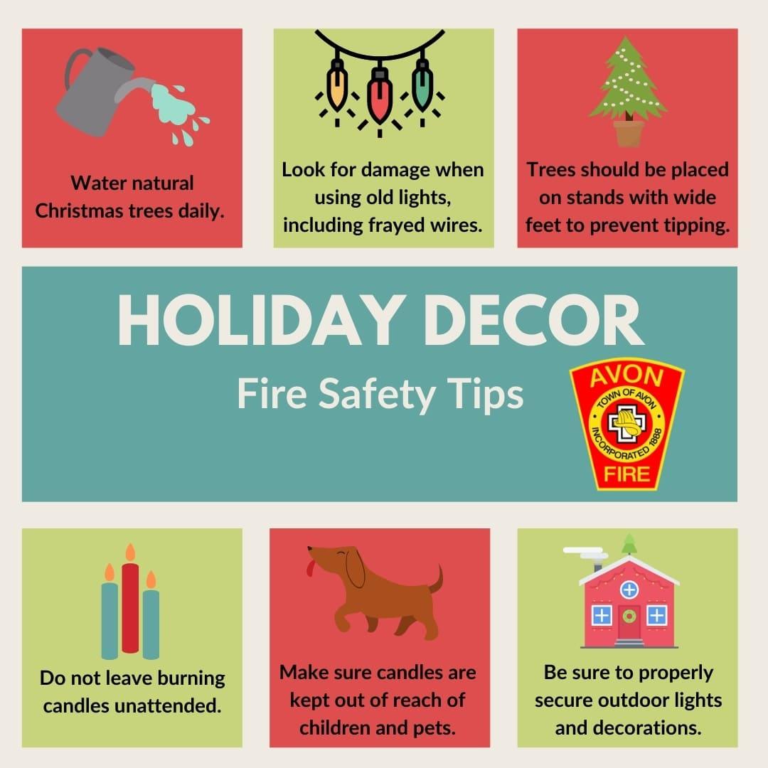 Avon Fire Department Shares Tips for Holiday Fire Safety - John Guilfoil  Public Relations LLC