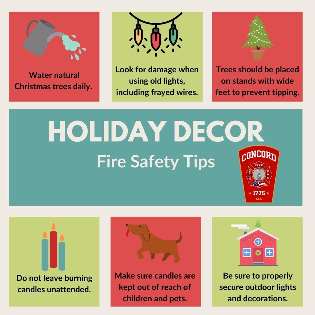 Concord Fire Department Shares Tips for Holiday Fire Safety John