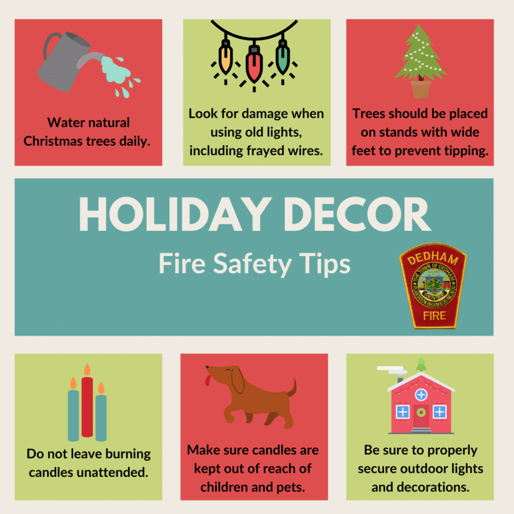 Dedham Fire Department Shares Tips for Holiday Fire Safety John