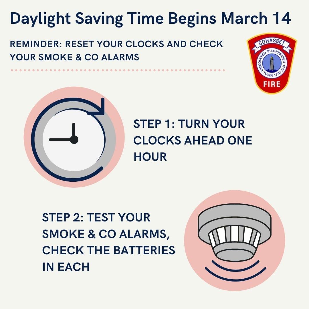 Cohasset Fire Department Reminds Residents To Check Smoke And Carbon Monoxide Alarms When 5173