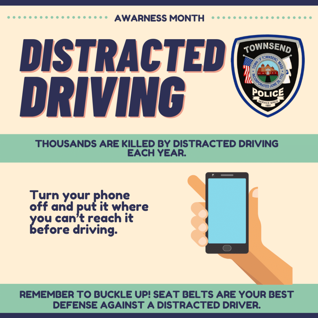 Townsend Police Department Shares Road Safety Tips for Distracted
