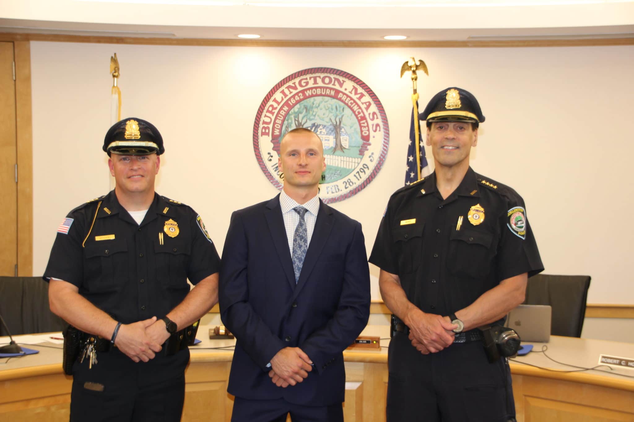 Burlington Police Department Announces Promotion Of Deputy Chief Welcomes Two Officers John 2876