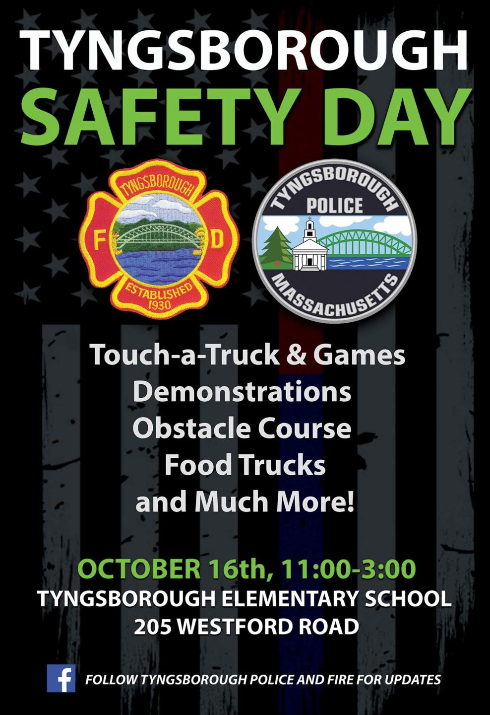 Tyngsborough Police and Fire Departments to Host Public Safety Day