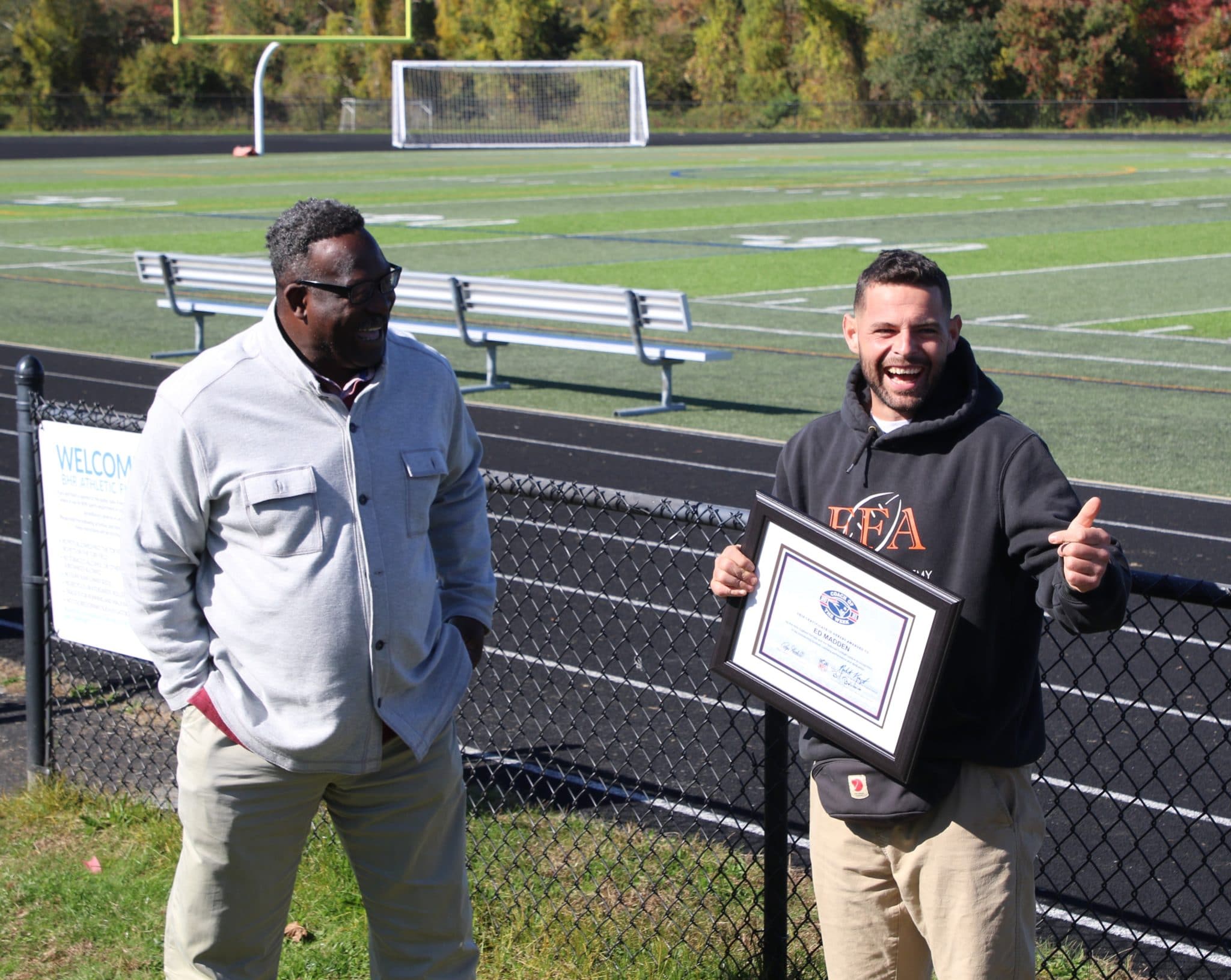 Blue Hills Regional Football Coach Ed Madden Honored as New England  Patriots High School Coach of the Week - John Guilfoil Public Relations LLC