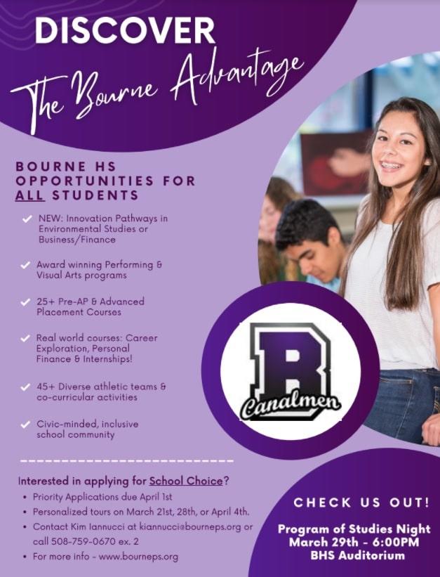 Bourne High School Encourages Area Families to Attend Upcoming Program
