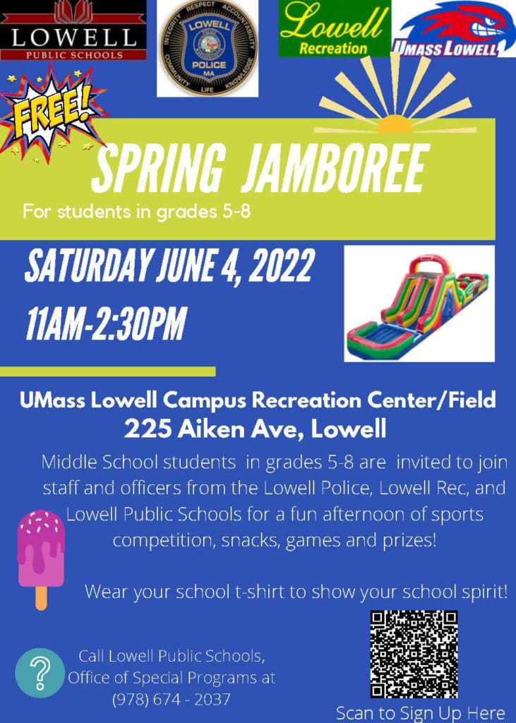 Lowell Police Department and Lowell Public Schools Invite Youth to ...