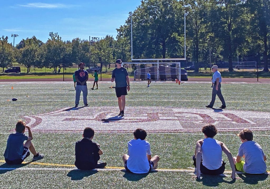 Gallery  Jets Players Get On the Field with Local Sixth Graders at Play 60  Flag Football Event