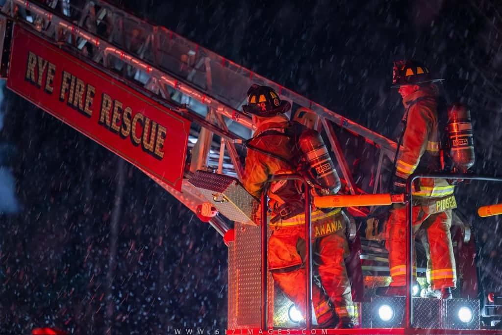 Rye NH Fire Department battles 2 alarm fire 12/11/22