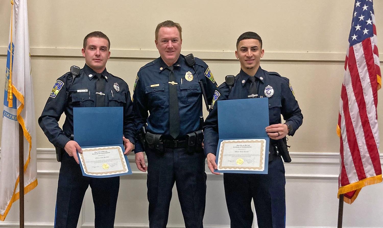 New Melrose Police Officers Recognized For Response To Fire John   MelroseResponse 