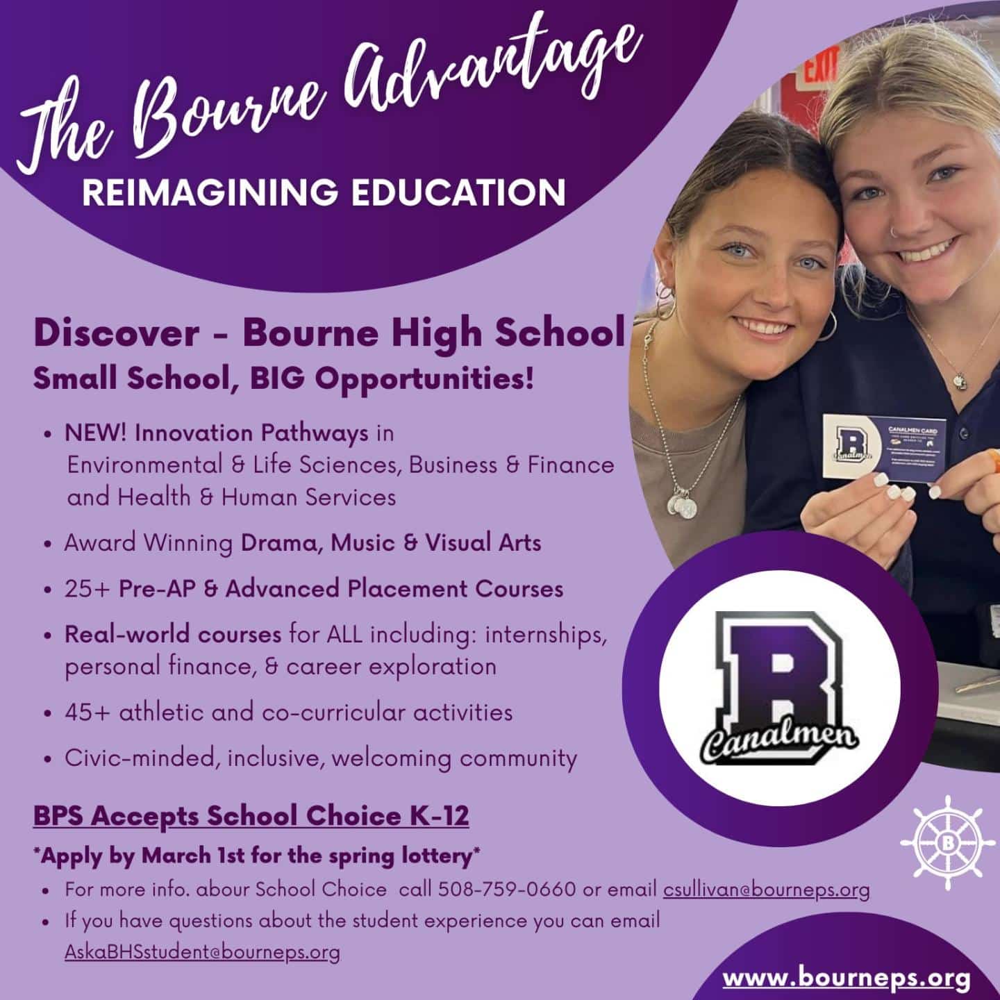 Bourne High School Launches New 'Ask a Student' Email Program John