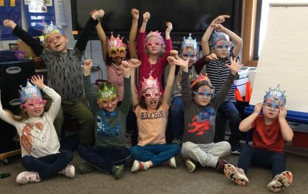 Ed Fenn Elementary Students Celebrate 100 Days of School, Fifth Graders ...