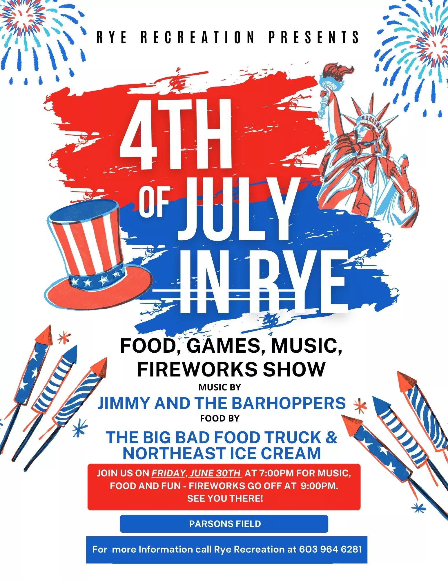 Town of Rye, Rye Recreation Department Announce Fourth of July ...