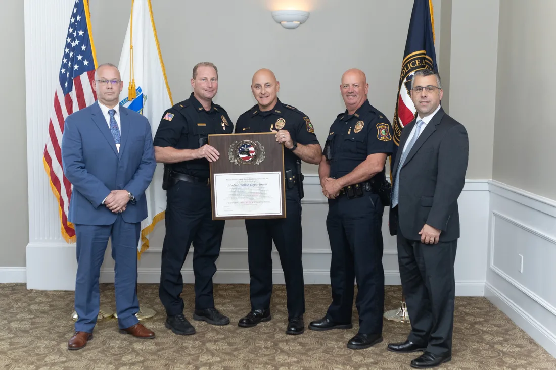 Hudson Police Department Earns Accreditation from Massachusetts Police ...