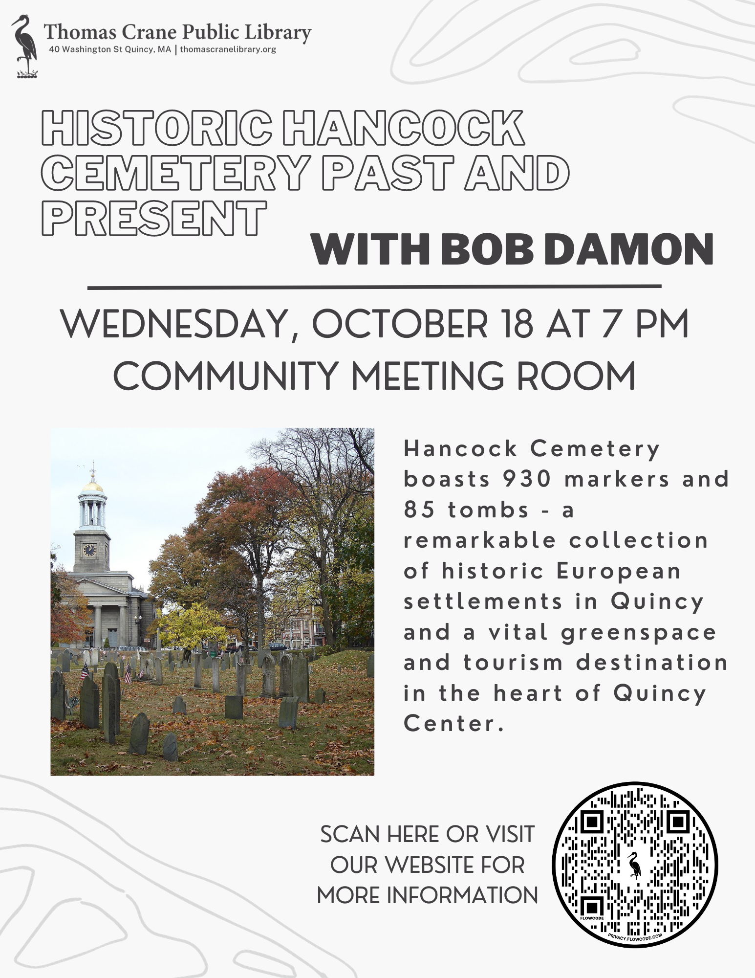 Thomas Crane Public Library To Host In-Depth Look At Historic Hancock ...