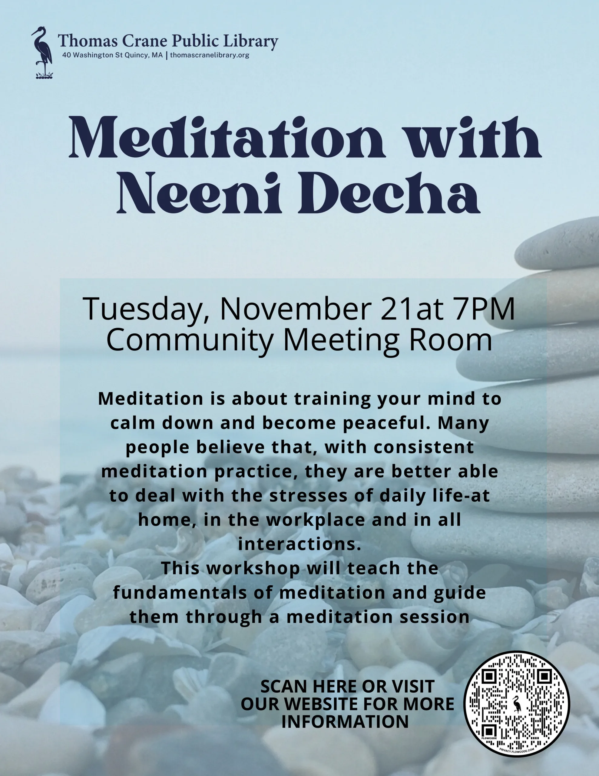 Thomas Crane Public Library Introduces New Monthly Meditation Series ...