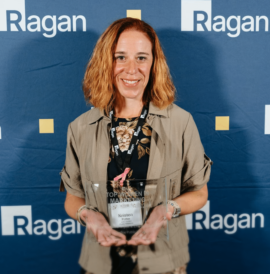 Kristen Potter, Vice President of Digital and Enterprise Accounts at John Guilfoil Public Relations, has received a Top Women in Marketing Award from Ragan Communications.